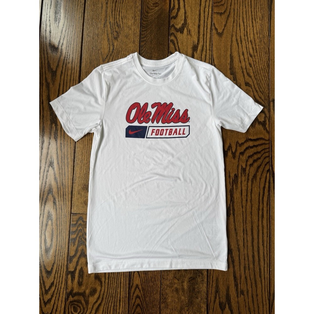 The Nike Tee Ole Miss Men’s Football T-Shirt Size Small White